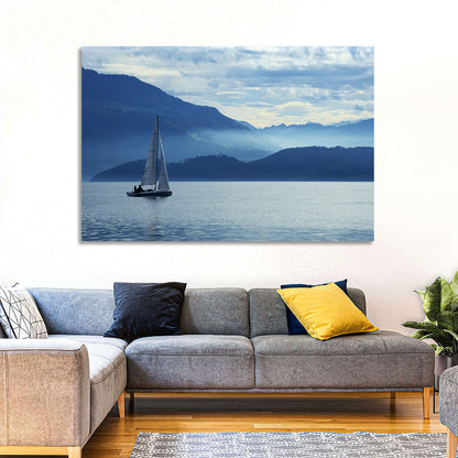 Lake Zug Sailing Wall Art