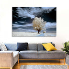 Infrared Winter Willow Tree Wall Art