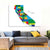 State Of California Map Wall Art