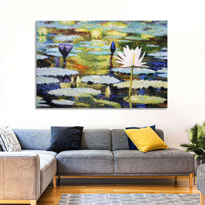Impressionist Water Lilies Study Wall Art
