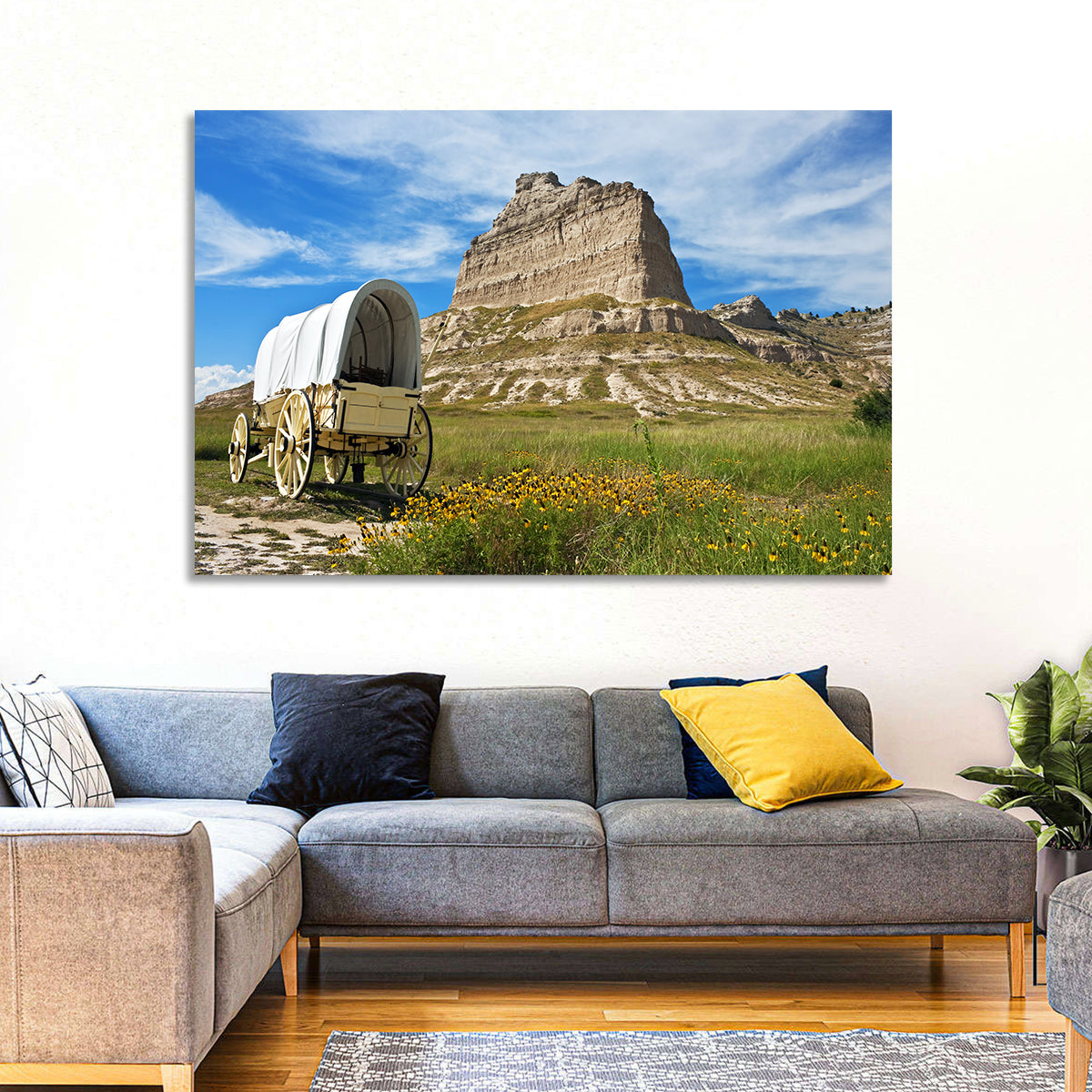 Scotts Bluff National Monument Wall Art in a room, landscape