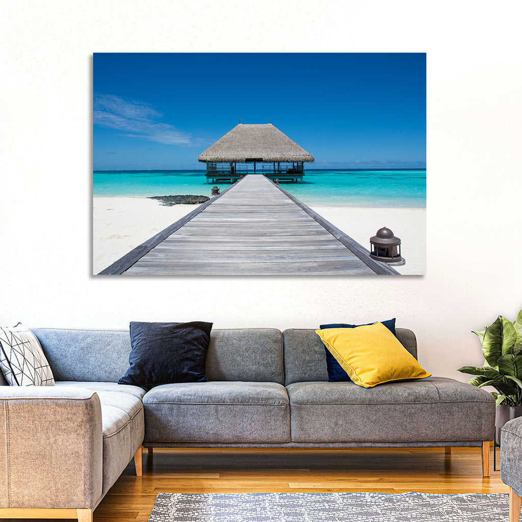 Maldives Turquoise Pier Wall Art