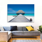 Maldives Turquoise Pier Wall Art