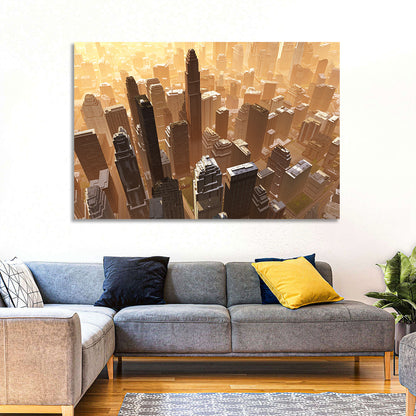 Arizona Skyscrapers at Golden Hour Wall Art
