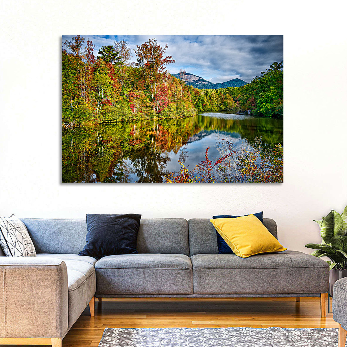 Lake Jocassee Autumn Reflection Wall Art