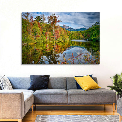 Lake Jocassee Autumn Reflection Wall Art
