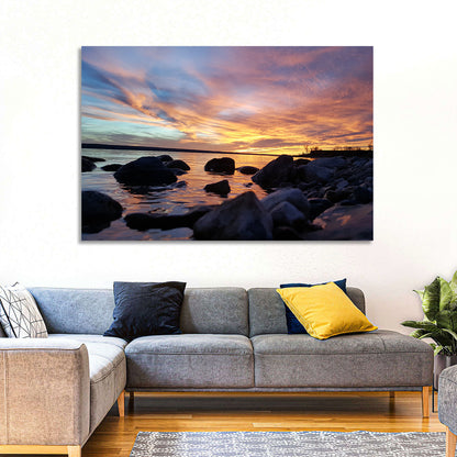 Lake Sakakawea Sunset Wall Art