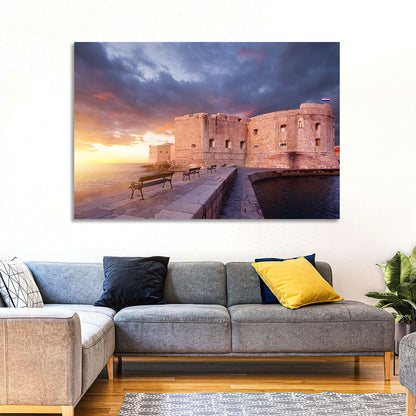 Fort Bokar at Sunset, Dubrovnik Wall Art