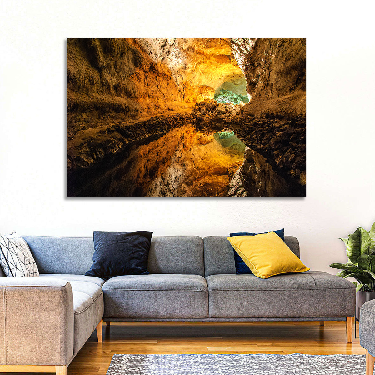 Cave Lake Reflection Wall Art
