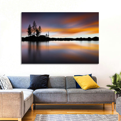 Lake Tahoe Golden Hour Reflection Wall Art
