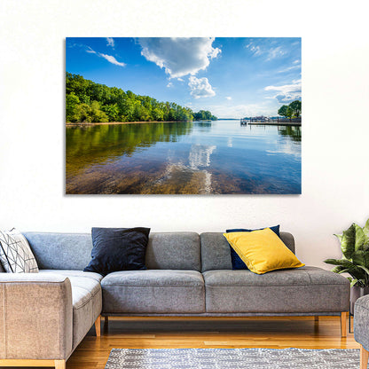 Lake Norman Dockside Reflection Wall Art