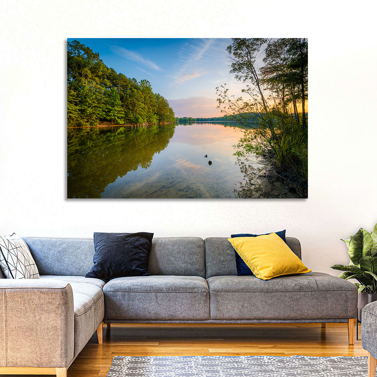 Lake Norman Golden Reflections Wall Art