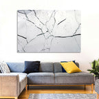 Fractured Glass Macro Study Wall Art