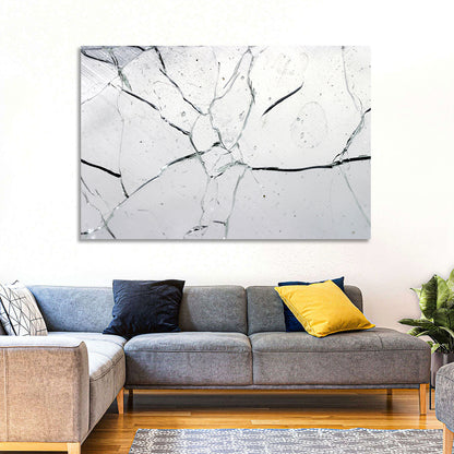 Cracked Glass Abstract Wall Art