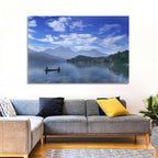 Sun Moon Lake Morning Mist Wall Art