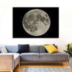 Full Moon with Tycho Rays Wall Art
