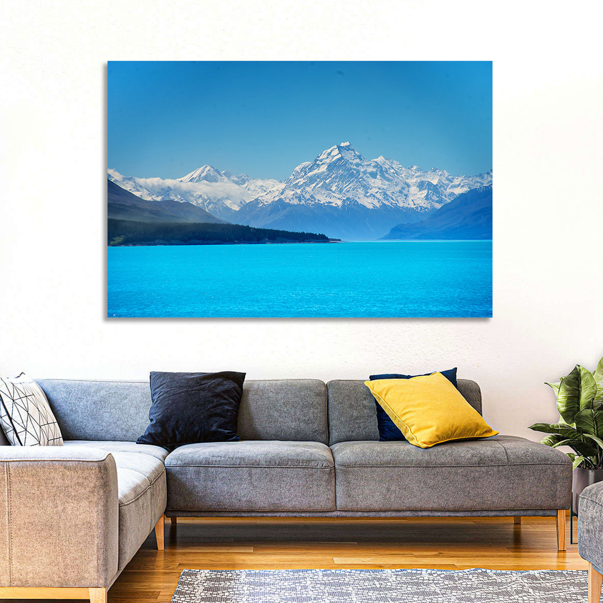 Aoraki Over Lake Pukaki Wall Art