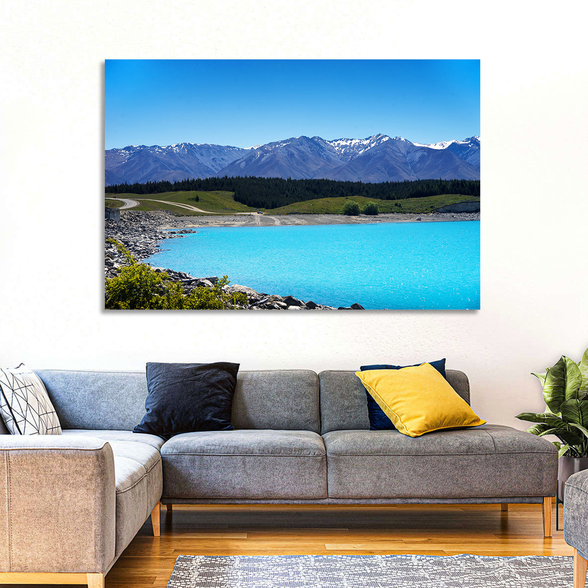 Lake Pukaki Turquoise View Wall Art