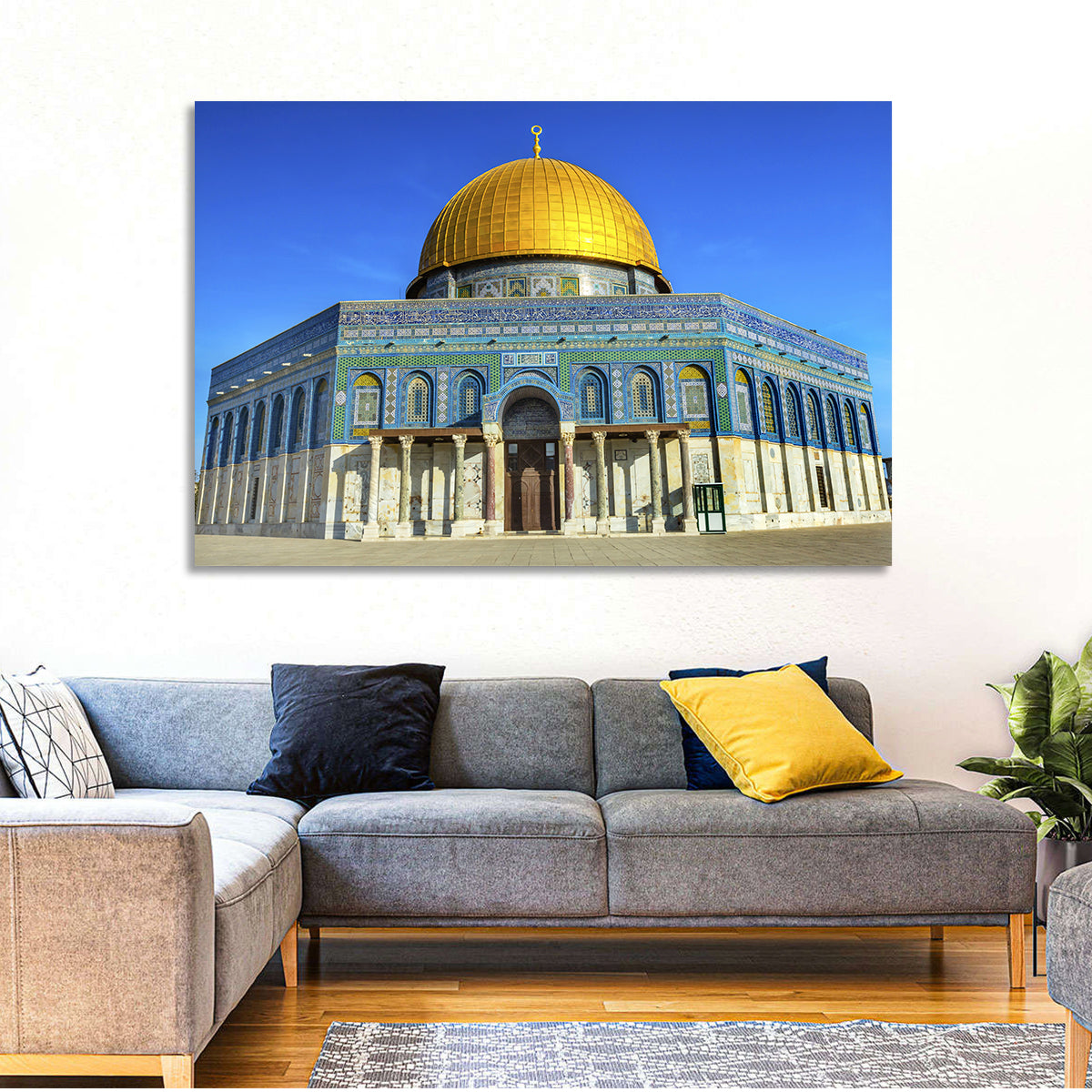 Dome of the Rock, Jerusalem Wall Art in a room, landscape