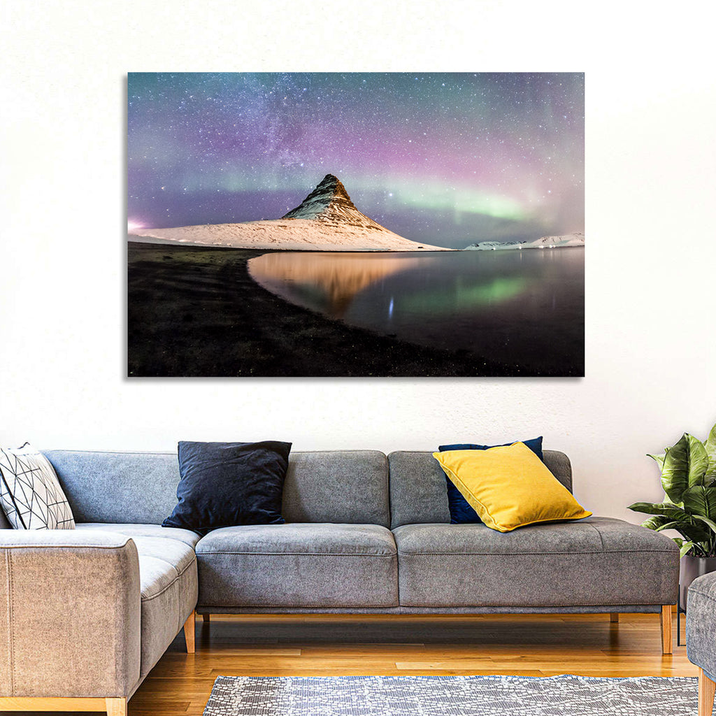 Kirkjufell Under the Milky Way Wall Art