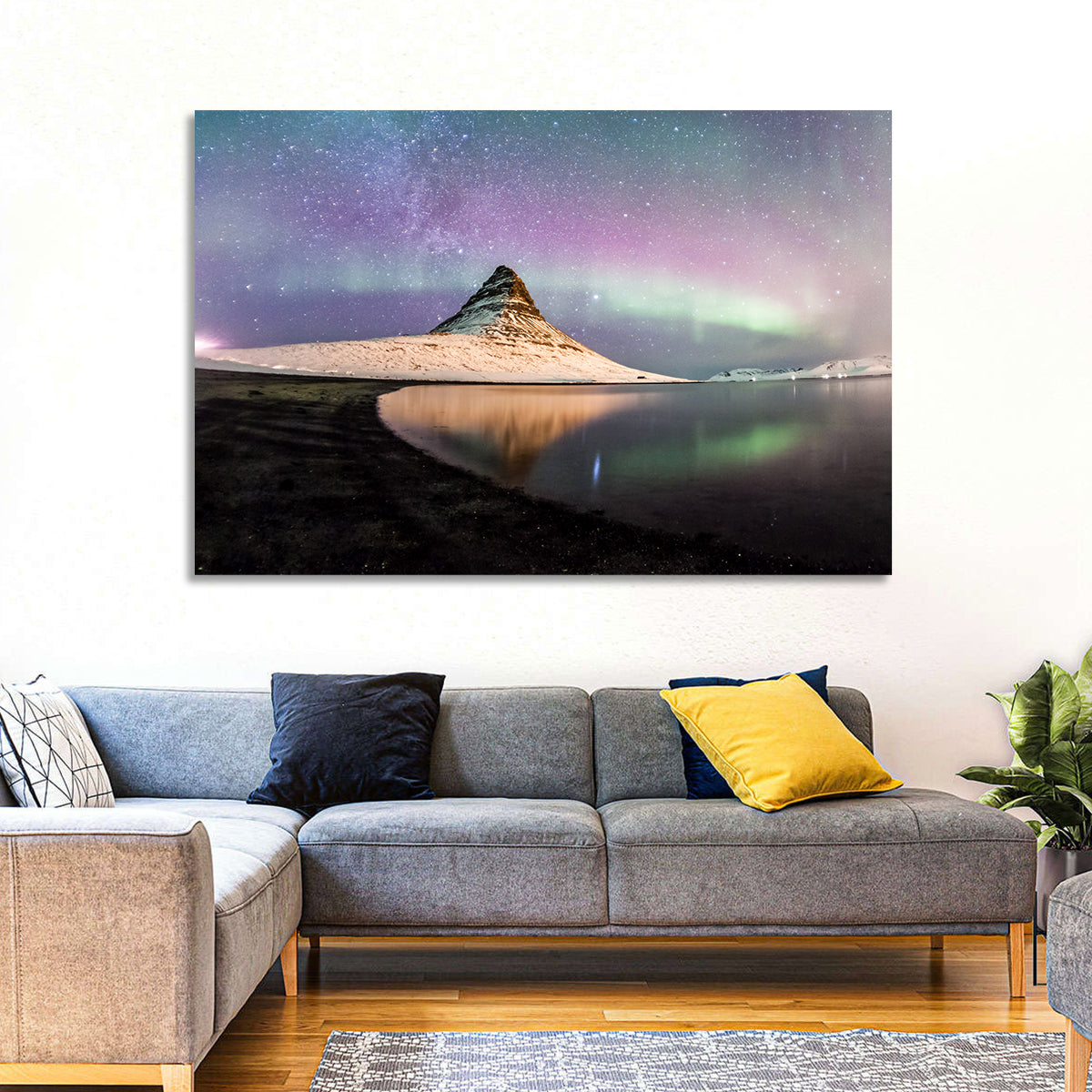 Kirkjufell Under the Milky Way Wall Art