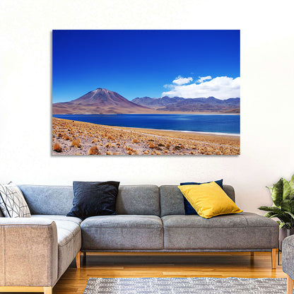 Miscanti Lagoon and Miñiques Volcano Wall Art