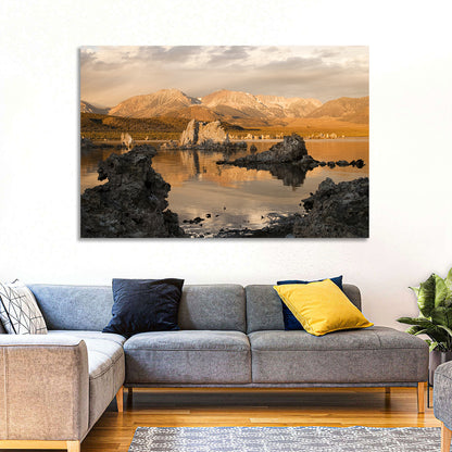 Mono Lake Tufa at Golden Hour Wall Art
