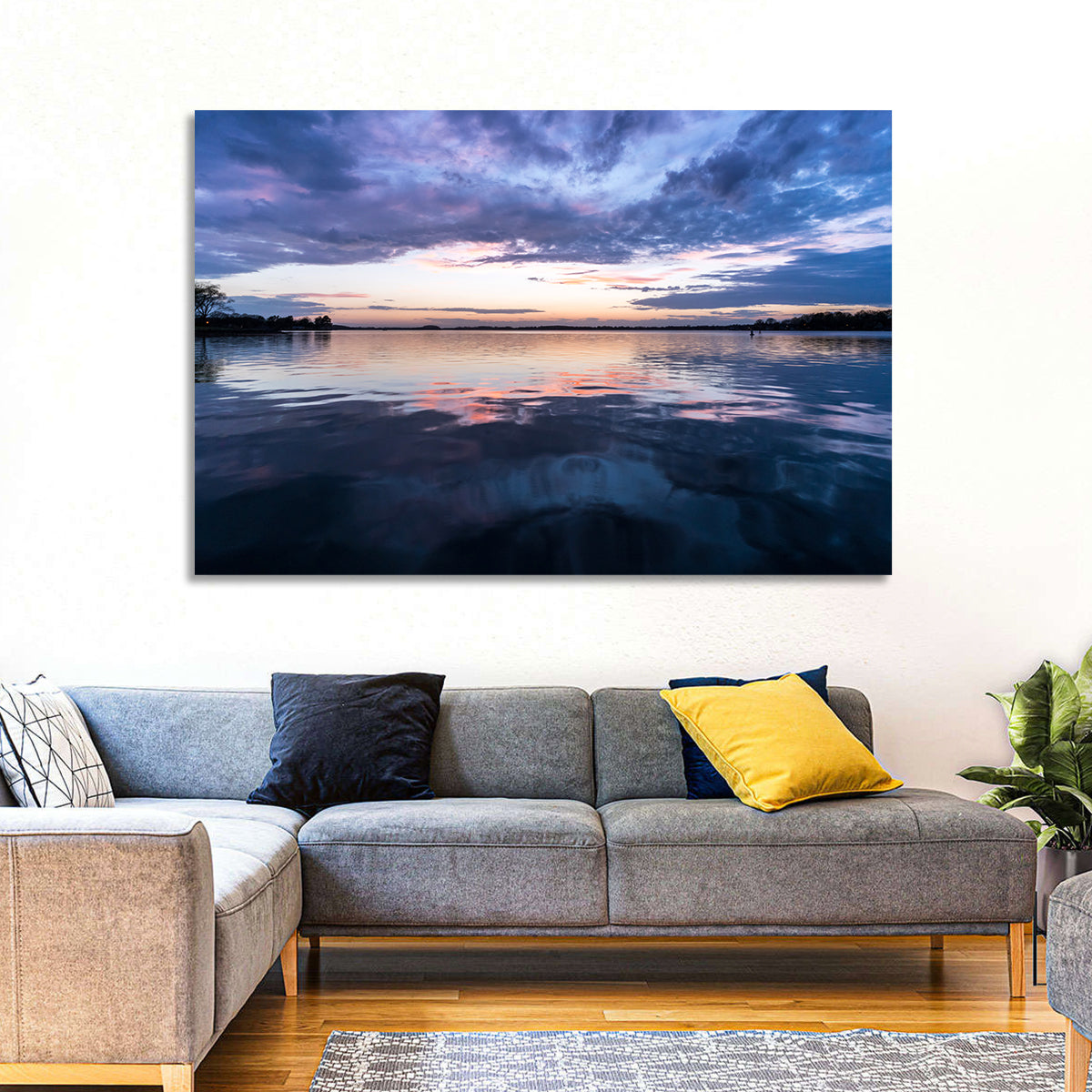 Lake Norman Sunset Reflection Wall Art