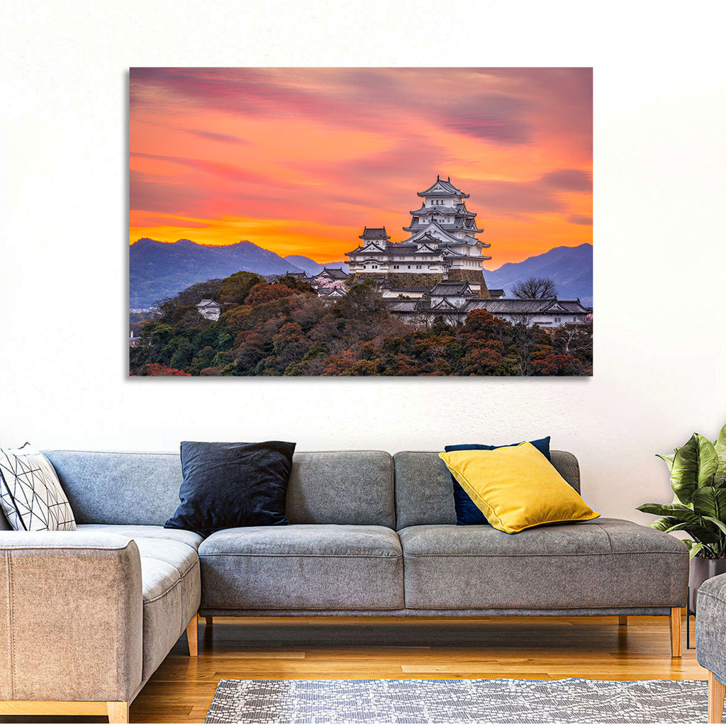 Himeji Castle at Sunrise Wall Art