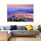Sasebo Downtown Twilight Harbor Wall Art