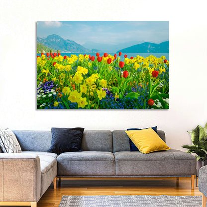 Lake Lucerne Daffodils Wall Art