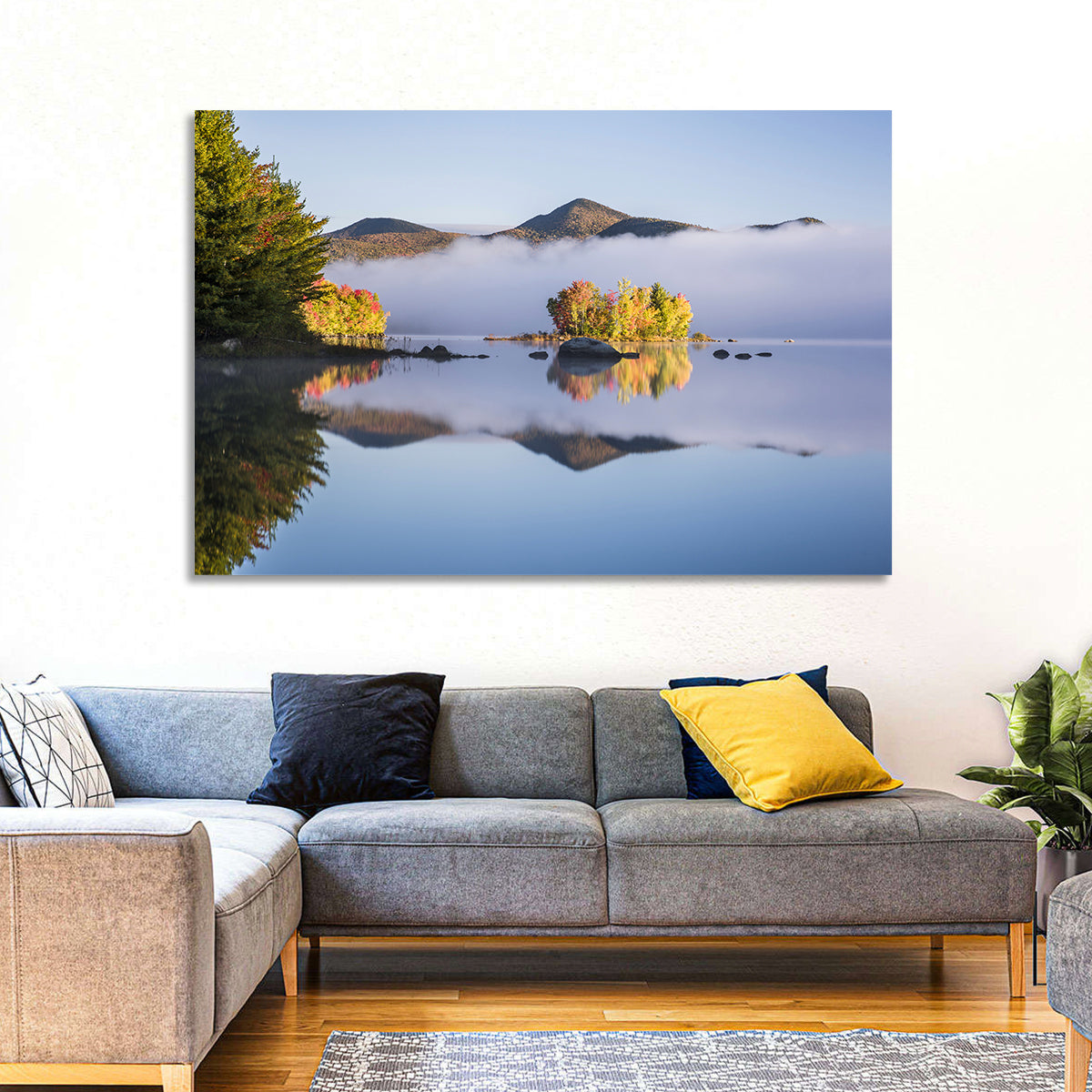 Autumn Morning at Chittenden Lake, Vermont Wall Art