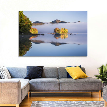 Autumn Morning at Chittenden Lake, Vermont Wall Art