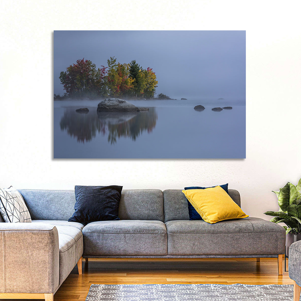 Morning Mist Over Chittenden Lake Wall Art