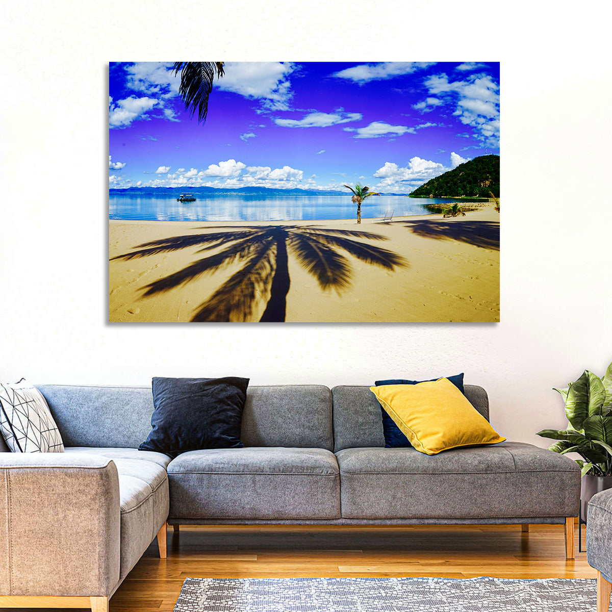 Lake Malawi Palm Shadow Wall Art