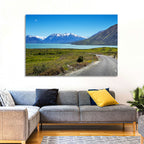 Winding Road at Lake Ohau Wall Art