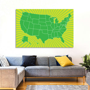 USA Map I Wall Art