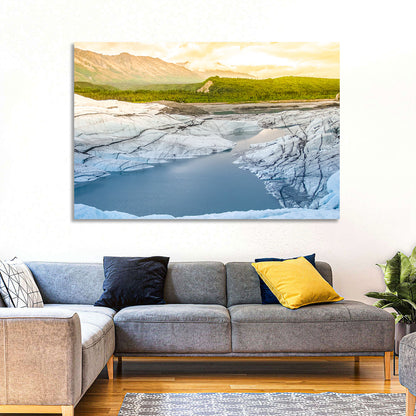Matanuska Glacier at Sunset Wall Art