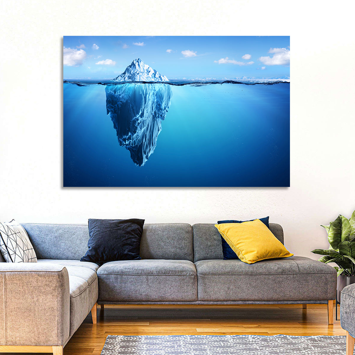 Split-level Iceberg Wall Art