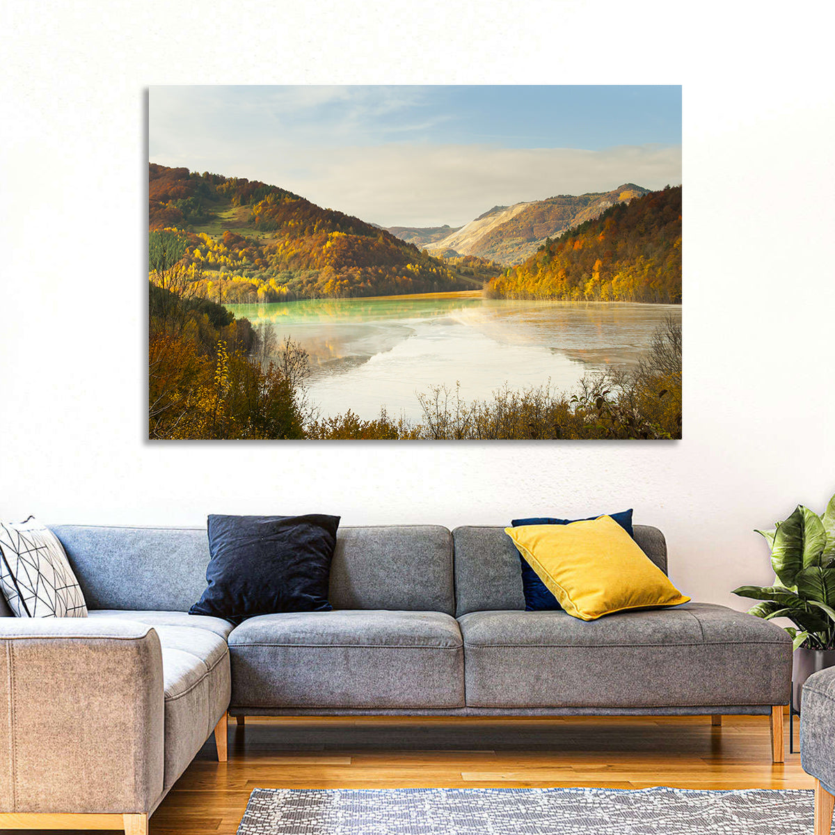 Bright Green Tailings Lake Wall Art