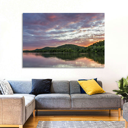 Ohio River Paden City at Dusk Wall Art