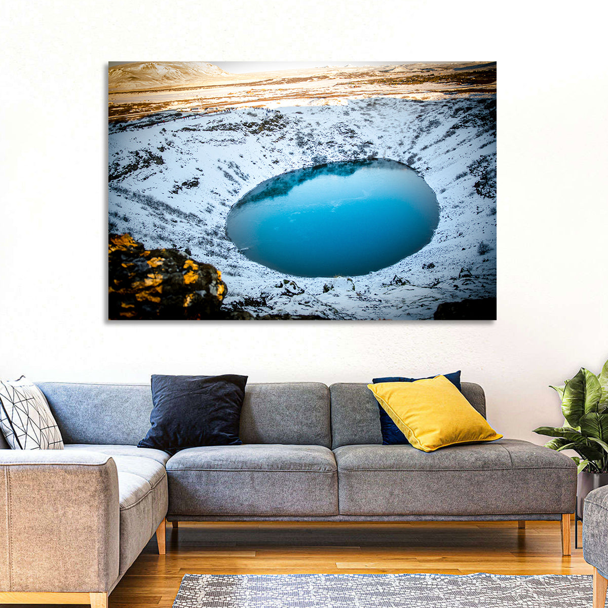 Kerid Crater Lake Wall Art