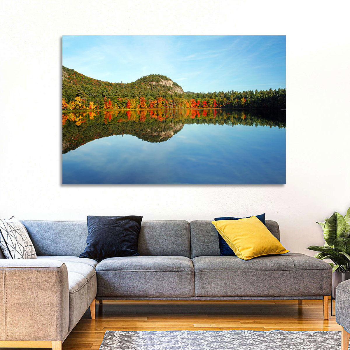 Echo Lake Autumn Reflection Wall Art