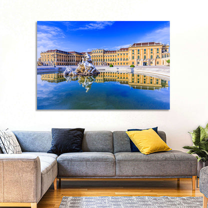 Schönbrunn Palace Fountain View Wall Art