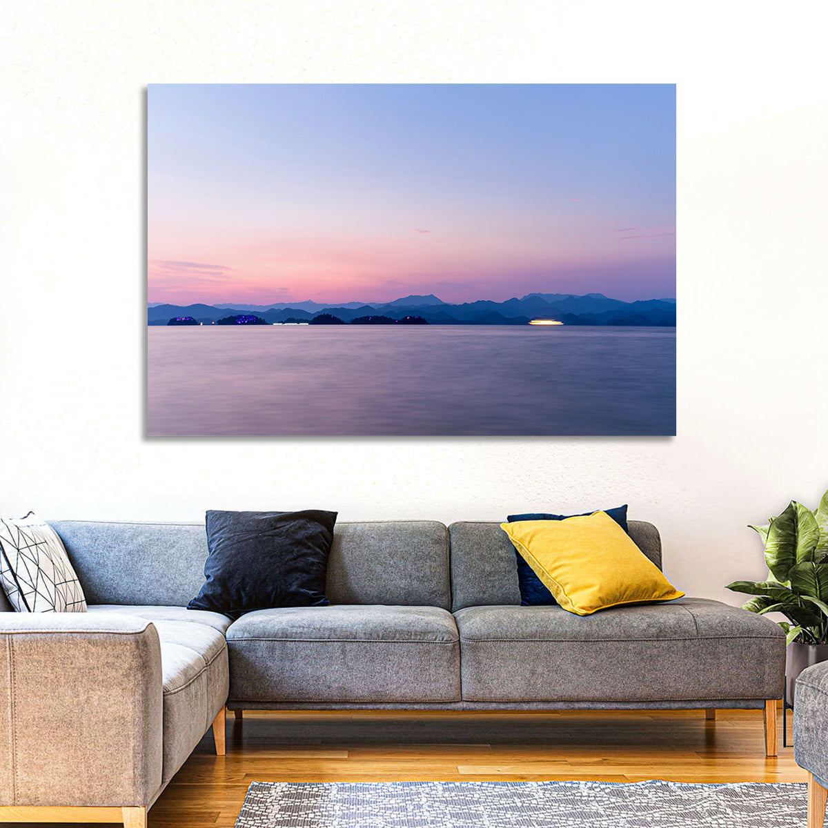 Hangzhou Thousand Island Lake at Dusk Wall Art