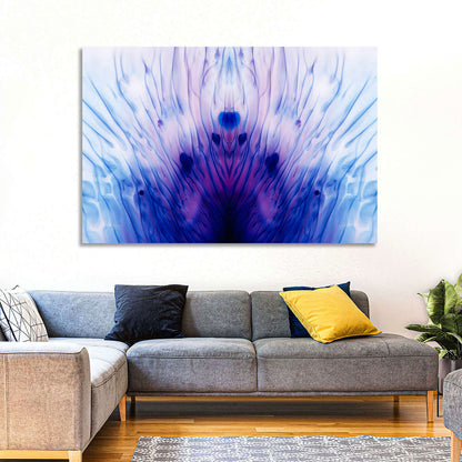 Mirrored Ink Splotch Abstract Wall Art