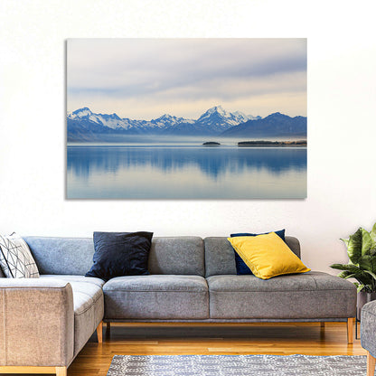 Mount Cook Reflection at Lake Pukaki Wall Art