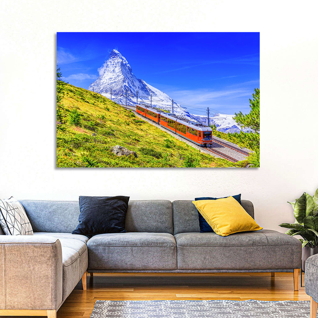 Gornergrat Train and Matterhorn Wall Art
