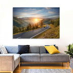 Alpine Highway at Golden Hour Wall Art