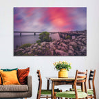 Amelia Island Sunset Bridge Wall Art